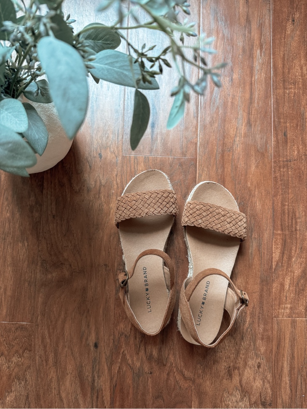 Lucky Brand Women's Braided Strap Sandals